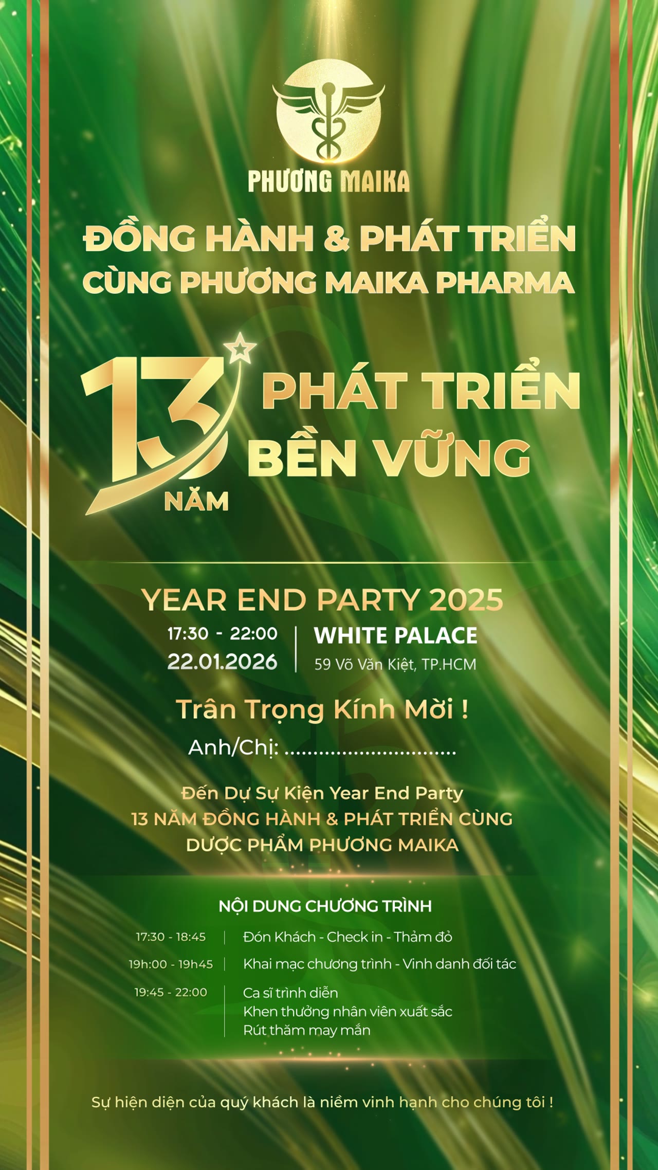 Phương Maika Year End Party 2025 invitation film